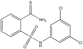 2-[(3,5-dichlorophenyl)sulfamoyl]benzene-1-carbothioamide Struktur