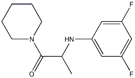 2-[(3,5-difluorophenyl)amino]-1-(piperidin-1-yl)propan-1-one Struktur