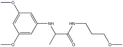 2-[(3,5-dimethoxyphenyl)amino]-N-(3-methoxypropyl)propanamide Struktur