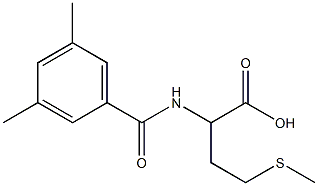 2-[(3,5-dimethylbenzoyl)amino]-4-(methylthio)butanoic acid Struktur