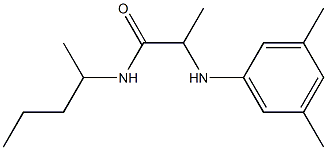 2-[(3,5-dimethylphenyl)amino]-N-(pentan-2-yl)propanamide Struktur