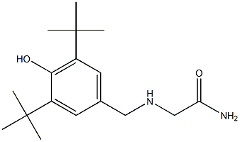 2-[(3,5-di-tert-butyl-4-hydroxybenzyl)amino]acetamide Struktur