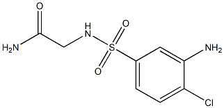 2-[(3-amino-4-chlorobenzene)sulfonamido]acetamide Struktur