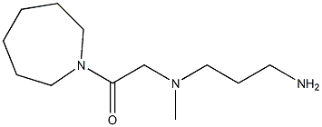 2-[(3-aminopropyl)(methyl)amino]-1-(azepan-1-yl)ethan-1-one Struktur