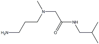 2-[(3-aminopropyl)(methyl)amino]-N-(2-methylpropyl)acetamide Struktur