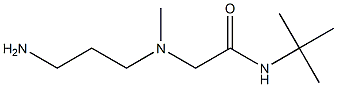 2-[(3-aminopropyl)(methyl)amino]-N-tert-butylacetamide Struktur