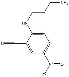 2-[(3-aminopropyl)amino]-5-nitrobenzonitrile Struktur