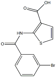 2-[(3-bromobenzoyl)amino]thiophene-3-carboxylic acid Struktur