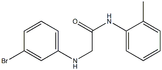 2-[(3-bromophenyl)amino]-N-(2-methylphenyl)acetamide Struktur