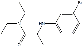 2-[(3-bromophenyl)amino]-N,N-diethylpropanamide Struktur