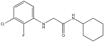 2-[(3-chloro-2-fluorophenyl)amino]-N-cyclohexylacetamide Struktur