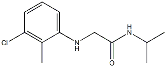 2-[(3-chloro-2-methylphenyl)amino]-N-(propan-2-yl)acetamide Struktur