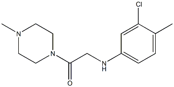 2-[(3-chloro-4-methylphenyl)amino]-1-(4-methylpiperazin-1-yl)ethan-1-one Struktur