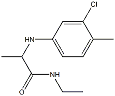 2-[(3-chloro-4-methylphenyl)amino]-N-ethylpropanamide Struktur