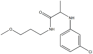 2-[(3-chlorophenyl)amino]-N-(3-methoxypropyl)propanamide Struktur