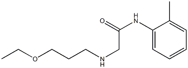 2-[(3-ethoxypropyl)amino]-N-(2-methylphenyl)acetamide Struktur