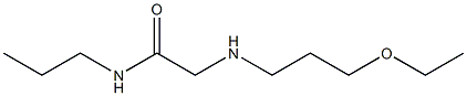 2-[(3-ethoxypropyl)amino]-N-propylacetamide Struktur