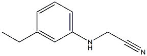 2-[(3-ethylphenyl)amino]acetonitrile Struktur