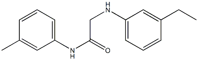 2-[(3-ethylphenyl)amino]-N-(3-methylphenyl)acetamide Struktur