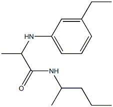 2-[(3-ethylphenyl)amino]-N-(pentan-2-yl)propanamide Struktur