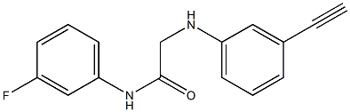 2-[(3-ethynylphenyl)amino]-N-(3-fluorophenyl)acetamide Struktur