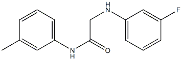 2-[(3-fluorophenyl)amino]-N-(3-methylphenyl)acetamide Struktur