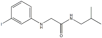 2-[(3-iodophenyl)amino]-N-(2-methylpropyl)acetamide Struktur