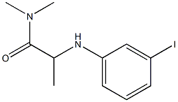 2-[(3-iodophenyl)amino]-N,N-dimethylpropanamide Struktur