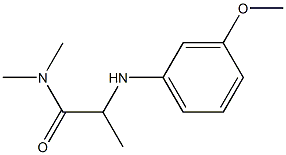 2-[(3-methoxyphenyl)amino]-N,N-dimethylpropanamide Struktur