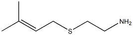 2-[(3-methylbut-2-enyl)thio]ethanamine Struktur