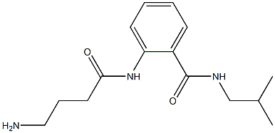 2-[(4-aminobutanoyl)amino]-N-isobutylbenzamide Struktur