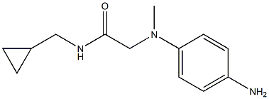 2-[(4-aminophenyl)(methyl)amino]-N-(cyclopropylmethyl)acetamide Struktur