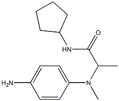 2-[(4-aminophenyl)(methyl)amino]-N-cyclopentylpropanamide Struktur