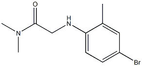 2-[(4-bromo-2-methylphenyl)amino]-N,N-dimethylacetamide Struktur