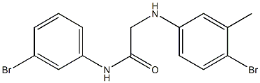 2-[(4-bromo-3-methylphenyl)amino]-N-(3-bromophenyl)acetamide Struktur