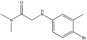 2-[(4-bromo-3-methylphenyl)amino]-N,N-dimethylacetamide Struktur