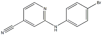 2-[(4-bromophenyl)amino]isonicotinonitrile Struktur