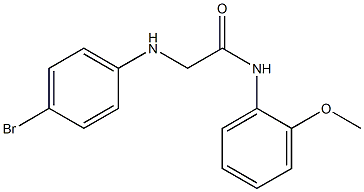 2-[(4-bromophenyl)amino]-N-(2-methoxyphenyl)acetamide Struktur