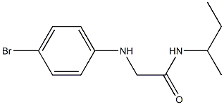 2-[(4-bromophenyl)amino]-N-(butan-2-yl)acetamide Struktur