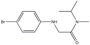 2-[(4-bromophenyl)amino]-N-methyl-N-(propan-2-yl)acetamide Struktur