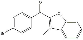 2-[(4-bromophenyl)carbonyl]-3-methyl-1-benzofuran Struktur