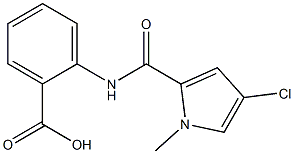 2-[(4-chloro-1-methyl-1H-pyrrole-2-)(methyl)amido]benzoic acid Struktur