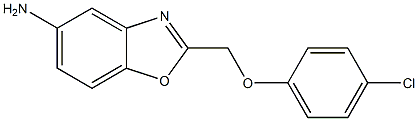 2-[(4-chlorophenoxy)methyl]-1,3-benzoxazol-5-amine Struktur