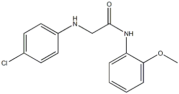 2-[(4-chlorophenyl)amino]-N-(2-methoxyphenyl)acetamide Struktur