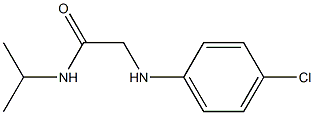 2-[(4-chlorophenyl)amino]-N-(propan-2-yl)acetamide Struktur