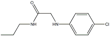 2-[(4-chlorophenyl)amino]-N-propylacetamide Struktur