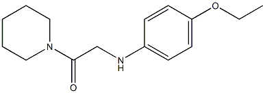 2-[(4-ethoxyphenyl)amino]-1-(piperidin-1-yl)ethan-1-one Struktur