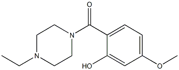 2-[(4-ethylpiperazin-1-yl)carbonyl]-5-methoxyphenol Struktur