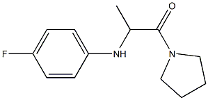 2-[(4-fluorophenyl)amino]-1-(pyrrolidin-1-yl)propan-1-one Struktur