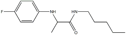 2-[(4-fluorophenyl)amino]-N-pentylpropanamide Struktur